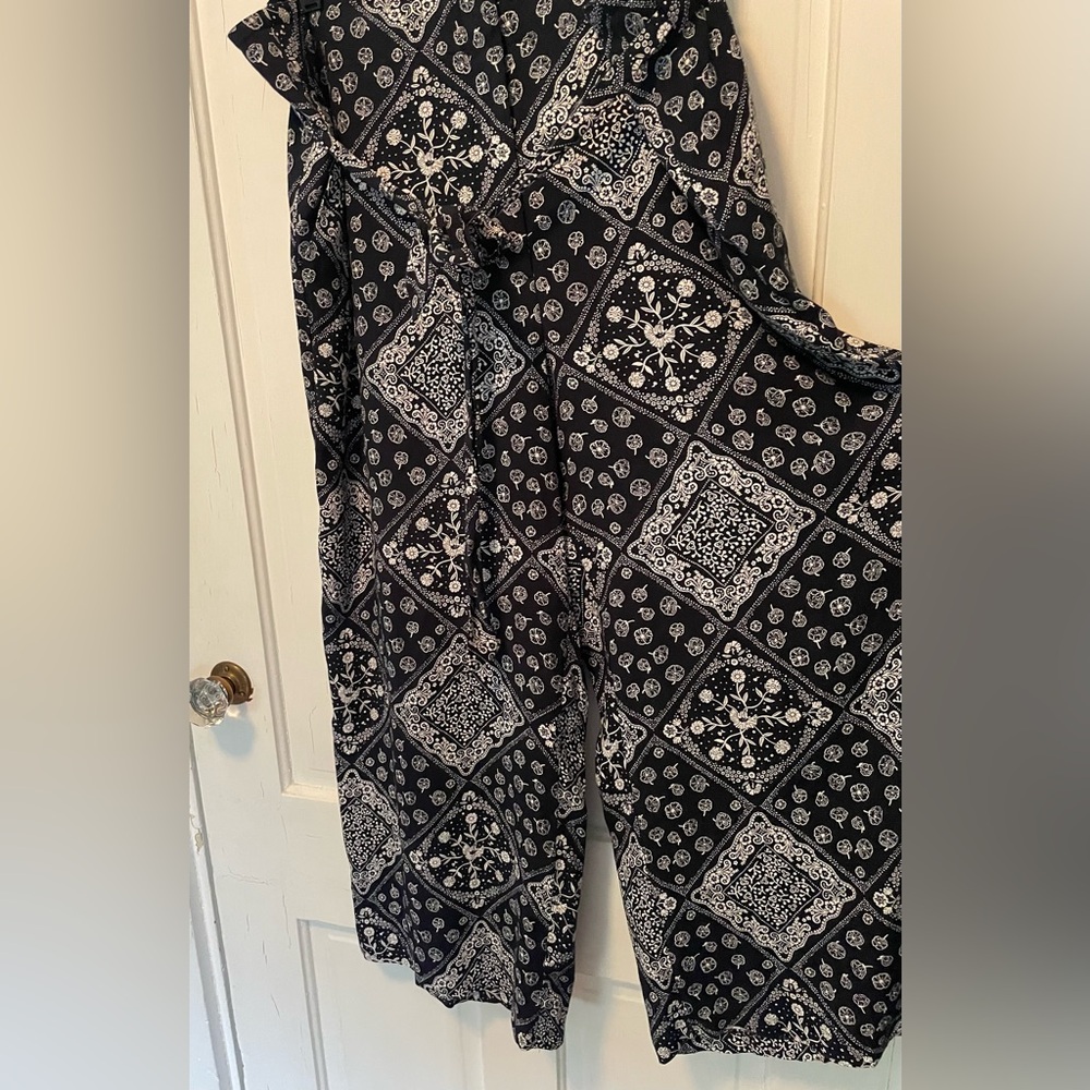 Loft bandana print wide leg Pants